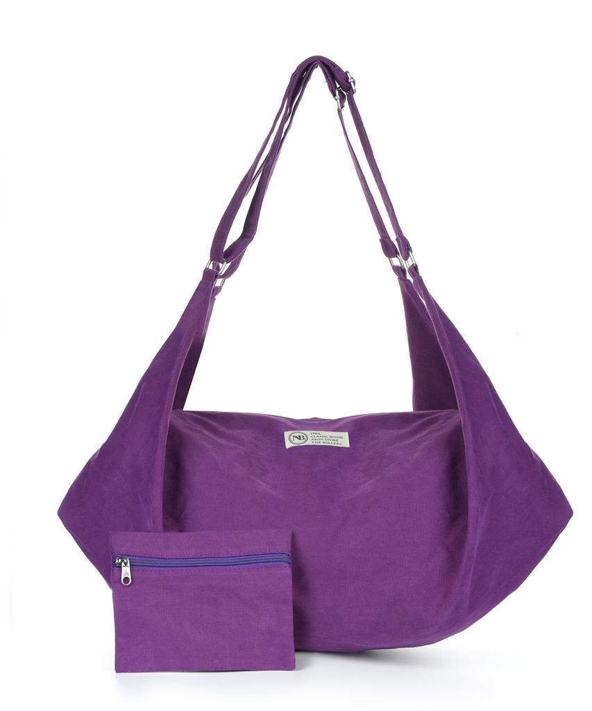 The-Abon Multi Cotton Two-Way Tote Bag Blue