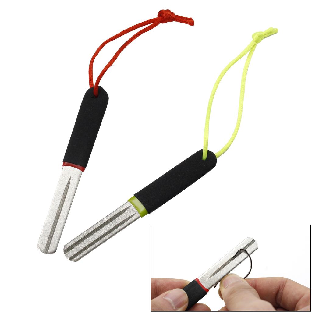 Durable Fishing Hook Sharpener And Hook File Tool For Crankbait Treble Squid Hooks Multi Purpose Fishing Tools Accessory
