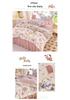 Official Sanrio Hello Kitty All-Cotton 4-Piece Bedding Set - Sheet, Pillowcase & Bed Skirt for Dorms