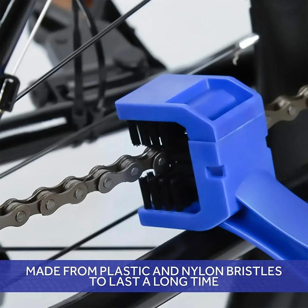 Motorcycle Mountain Bike Bicycle Scooter Double-end Chain Cleaning Brush Cycle Chain Detailing Brush Motorbike Chain Clean Tool