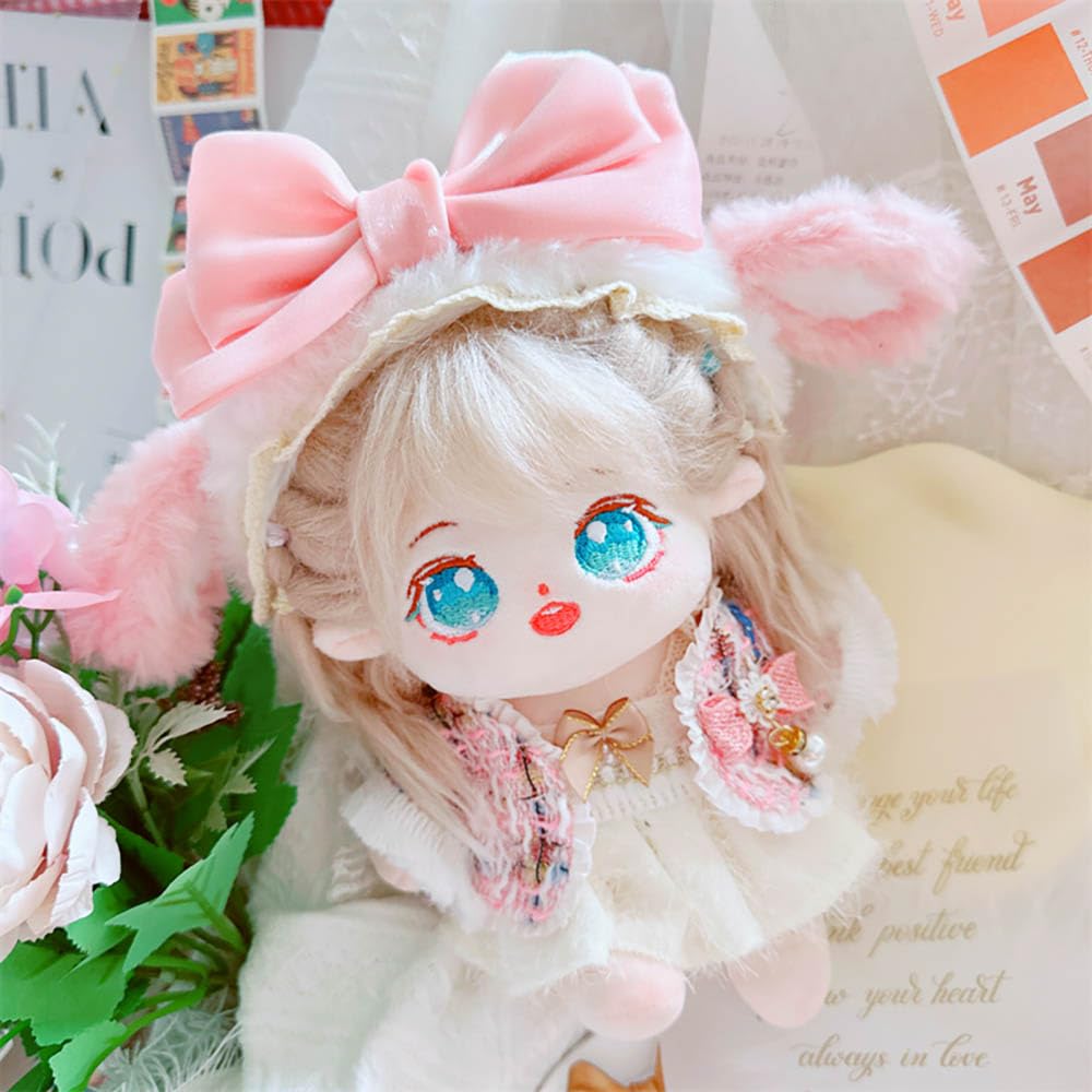 Niannyyhouse 20cm Plush Toy Clothes: Tweed Skirt Suit, Tiara, Jacket, Skirt, Backpack, Cotton Doll Accessories, Dress-Up