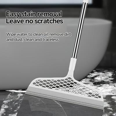 1pc Magic Silicone Broom 180 ° Rotatable Floor Cleaning Squeegee Pet Hair Dust Brooms Bathroom Floor Wiper Household Cleaning Tools