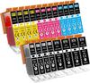 Compatible Ink Cartridges - ZIG-ZAG TERRITOIRES - PGI-570 CLI-571 XL - 4 Colors - 680 Pages - Inkjet