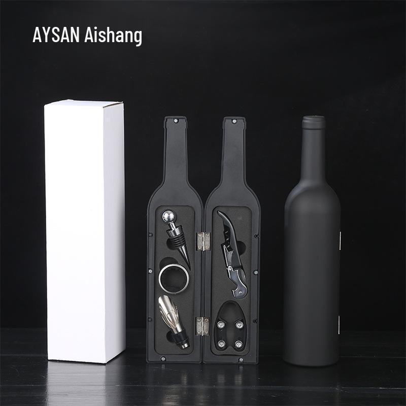 5-Piece Stainless Steel Red Wine Opener Set with Gift Box