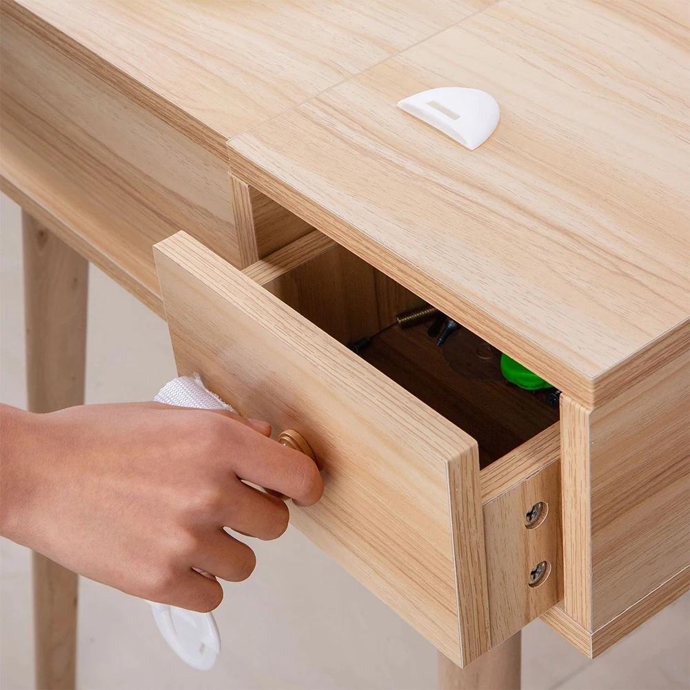 1/10pcs Child Safety Strap Locks No Drilling Cabinet Latches Adhesive Kids Proof for Cupboards Door Window Refrigerator