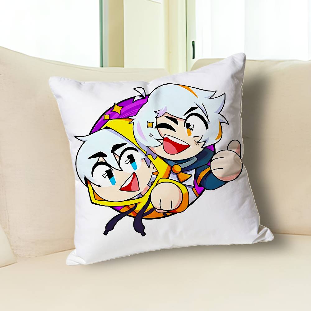Cute C-Chuy M-Mines Anime Celebrity Merchandise All-Match Printed Pillow Case Sofa Car Office Room Decoration Protector