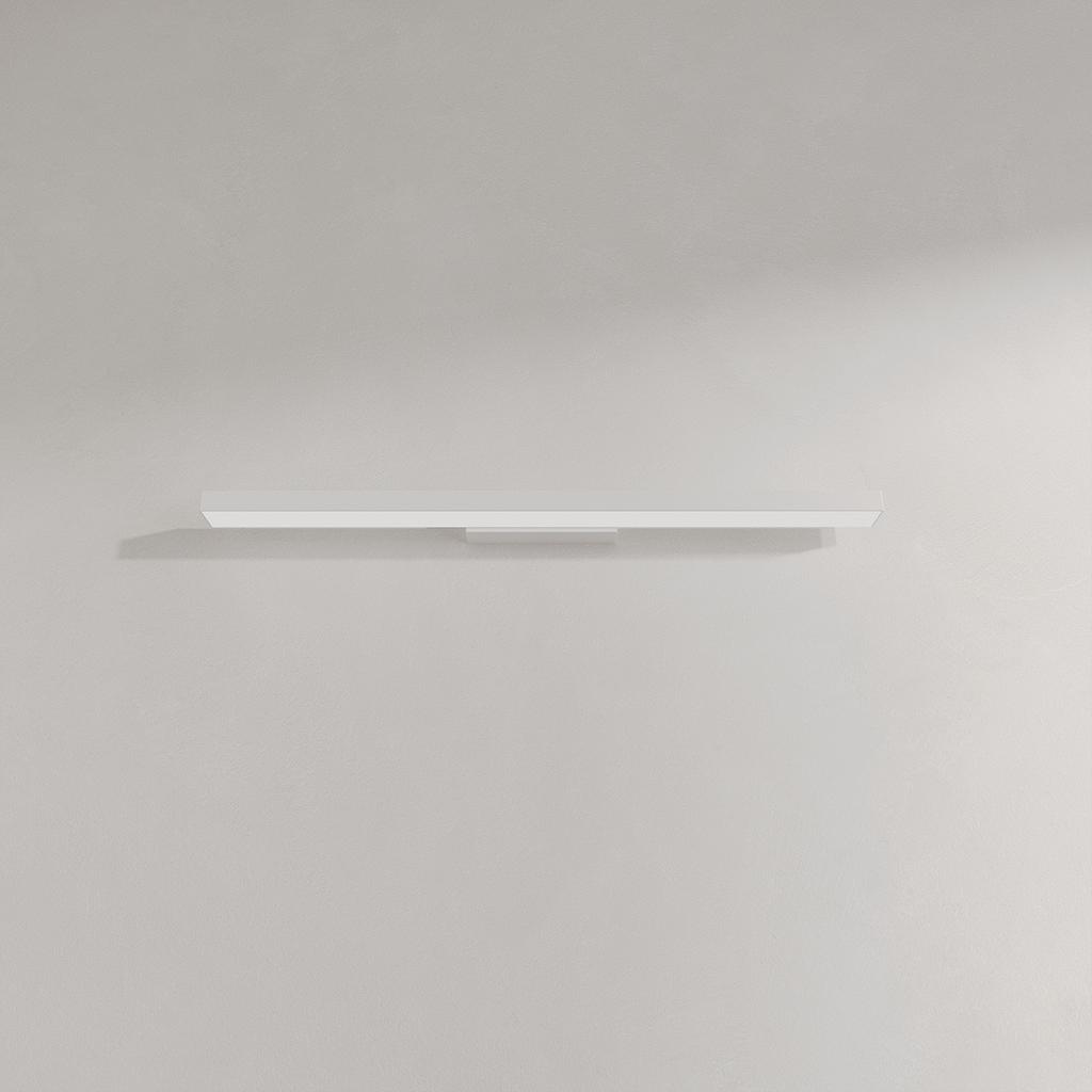 Arandela de Banheiro Acima do Espelho Branca Linear 66,5 cm Cor Variável LED 20W Aqua Light Prestige