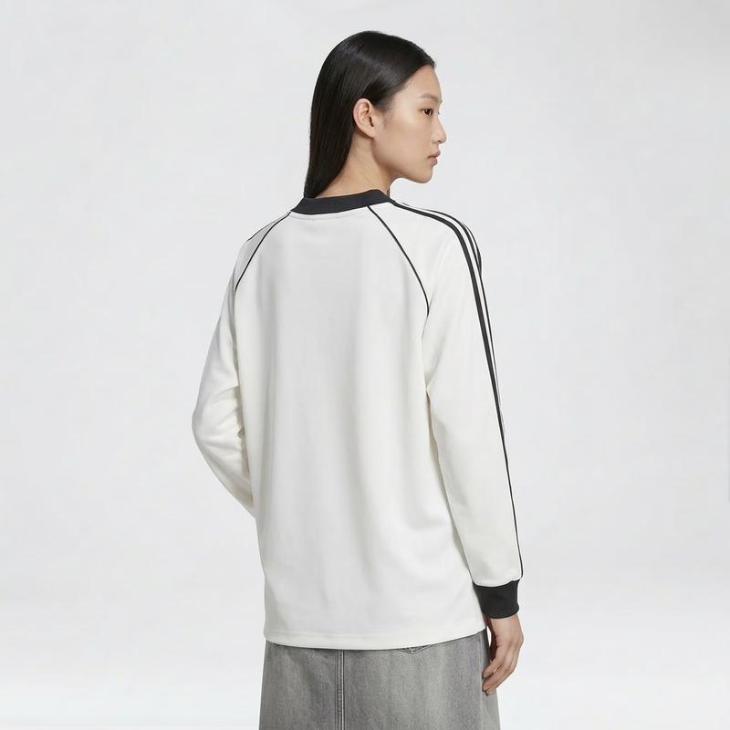 Adidas Originals Women's 3S Jacquard Long Sleeve Top