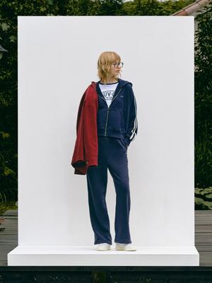 Luvm Logo Hood Zip-Up_Navy