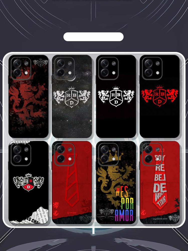 Cooles TV RebeldeES Poster Muster Handyhülle Für Redmi Note 14 13 12 11 Pro Plus S 5G 14C A3 Weiche Schwarze Handyhülle