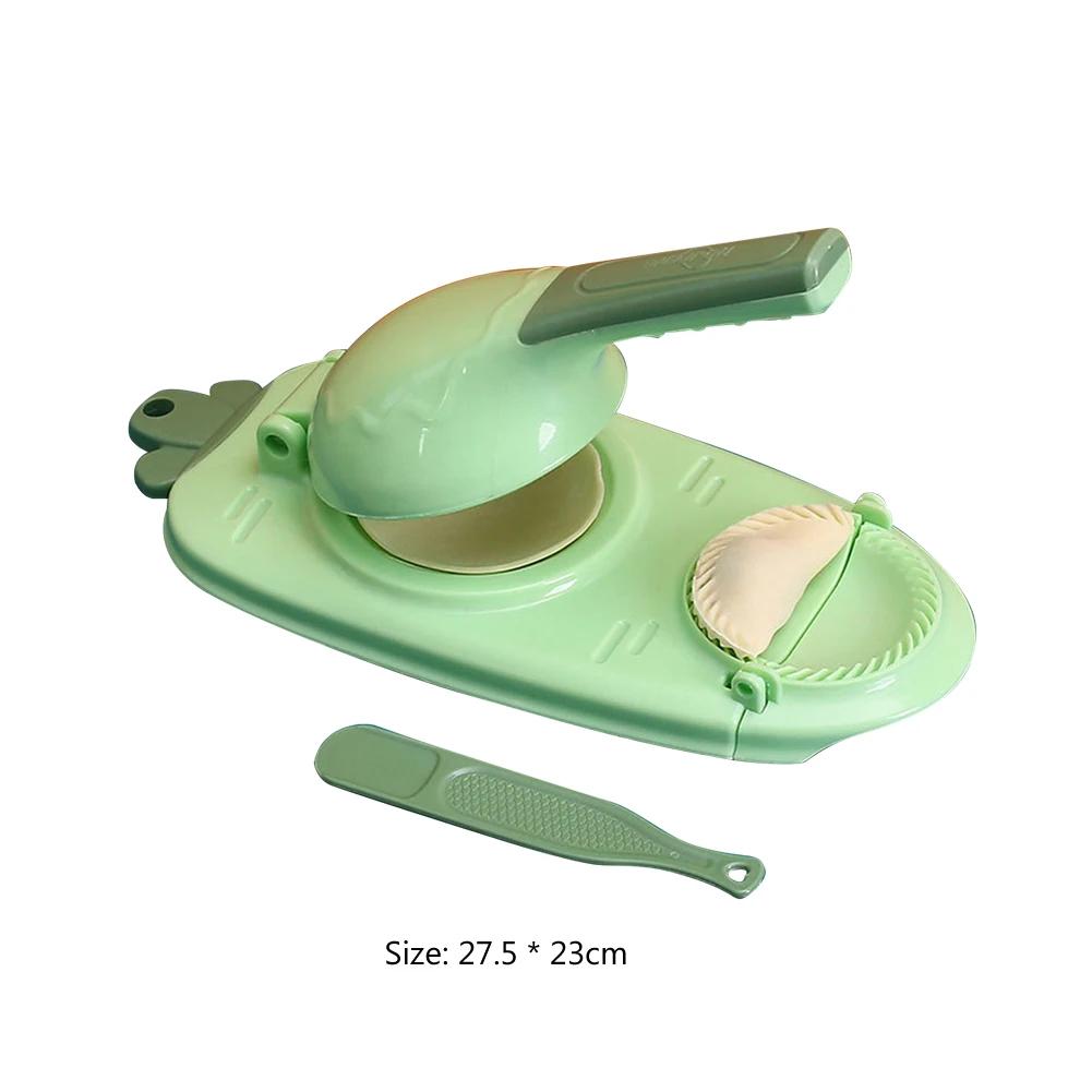 2 in 1 Dumpling Maker Dough Pressing Tool Dumpling Skin Press Machine Dumpling Wrapper Tool Labor-Saving Kitchen Accessories