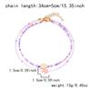 Bohemian Mixed Color Rice Beads Starfish Pendant Necklace for Women Double Turtle Chain Clavicle Necklace Summer Travel Jewelry