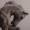 Resin Handicraft Make Old Horse's Head Artificial Animal Sculpture War Horse Statue Decorative Figurines Home Decoration