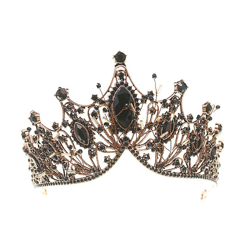 Bridal Crown Handmade Jewelry Rhinestone Tiara Queen Crown Children's Hair Accessories Adult