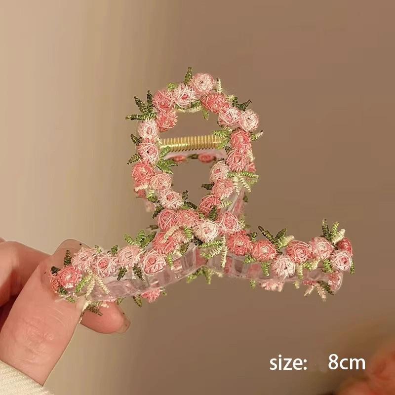 New Pink Flower Star Heart Gemotric Hair Clip For Women Girls Sweet Hair Ornament Hairpin Hair Claw Fashion Hair Accessories