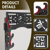 Wood Katana Stand with Velvet Padded Hook  2/4 Tiers Wall Mount Sword Holder Decorative Sword Stand Black Katana Holder