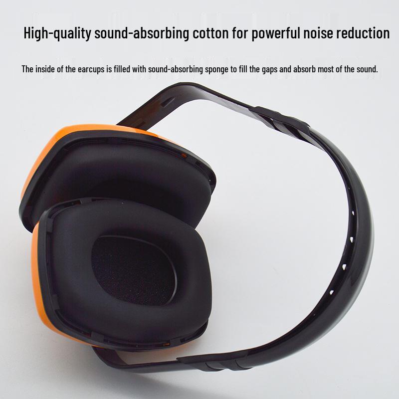 BaoDun EM5003 Soundproof Noise-Canceling Sleep & Study Headband, 29dB Protection with Retractable Earmuffs.