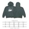 Oversized Unisex Hooded Sweatshirt With Distressed Washed Letter Print Cotton Blend Casual Top Teens Adults