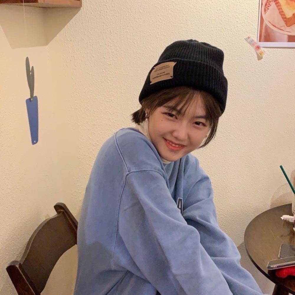 Breathable Winter Warm Hats Letters Embroidered Knitted Hats Fashionable Bucket Hats  Outdoor