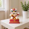 Solar Lucky Lion Figurine Chinese Cultural Home & Car Decor for Housewarming and Festivals