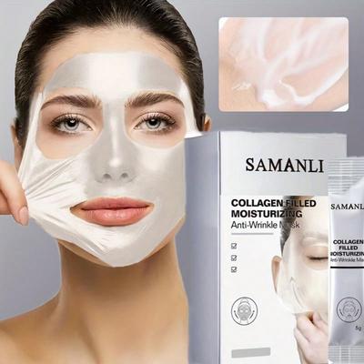 Anti-Wrinkle Face Mask with Tightening and Lifting Effect, Improves Skin Tone, Peel-Off Mask