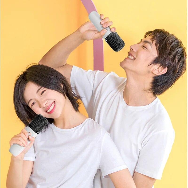 1-2 Wireless Microphone Karaoke Machine Portable Bluetooth 5.3 PA Speaker System MP3 Player Karaoke Machine For Kids Adults Home