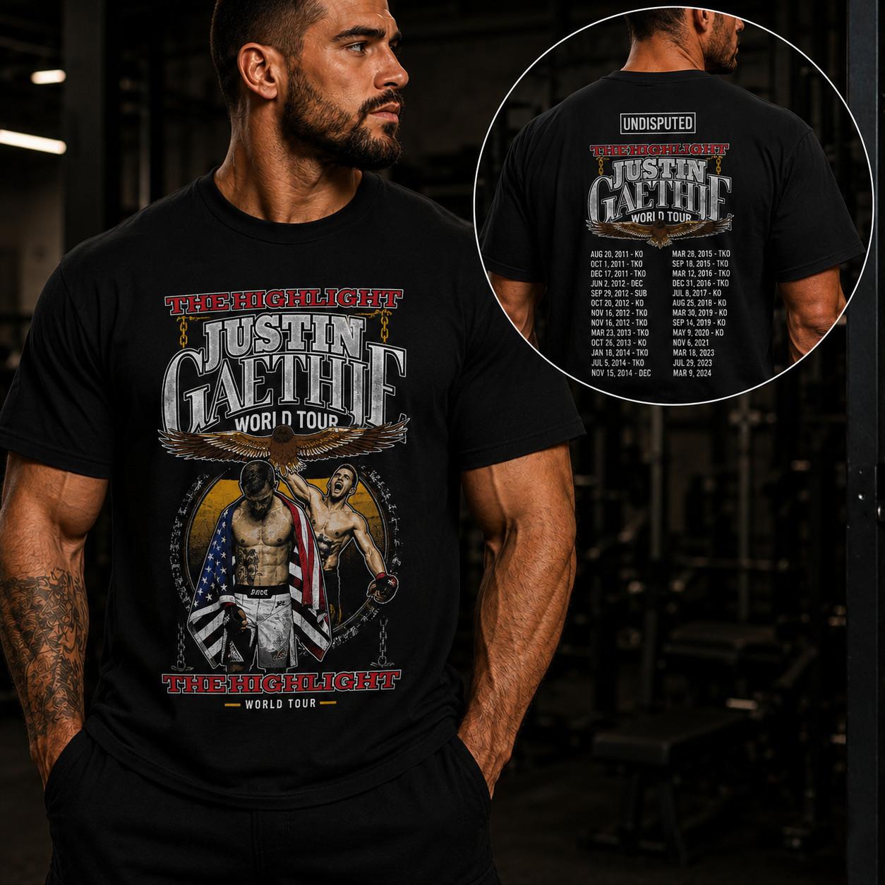 Justin Gaethje The Highlight Graphic T Shirt XXXL