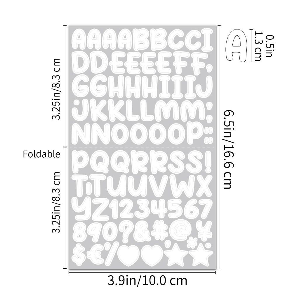 26 Letter Number Cartoon Letter Sticker Cartoon 26 Letter Number Stickers Album Scrapbooking