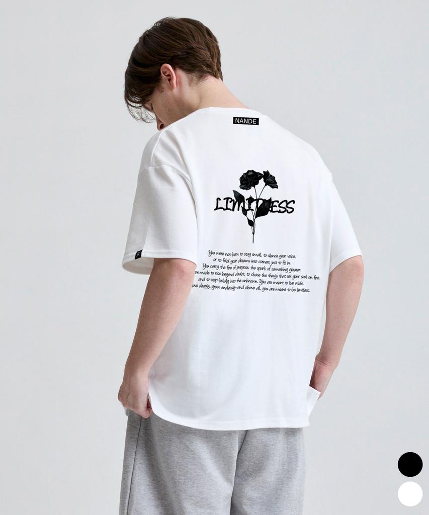 NANDE Limitless Oversized Graphic Short Sleeve T-Shirt