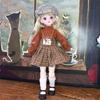1 Set 1/6 SD 30cm Bjd Doll with Clothes Attractive Eyes Makeup Ball Joint Doll  Birthday Gift