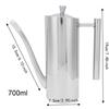 500ml/700ml Oil Control Kettle 304 Stainless Steel Olive Oil Bottle  Condiment Storage