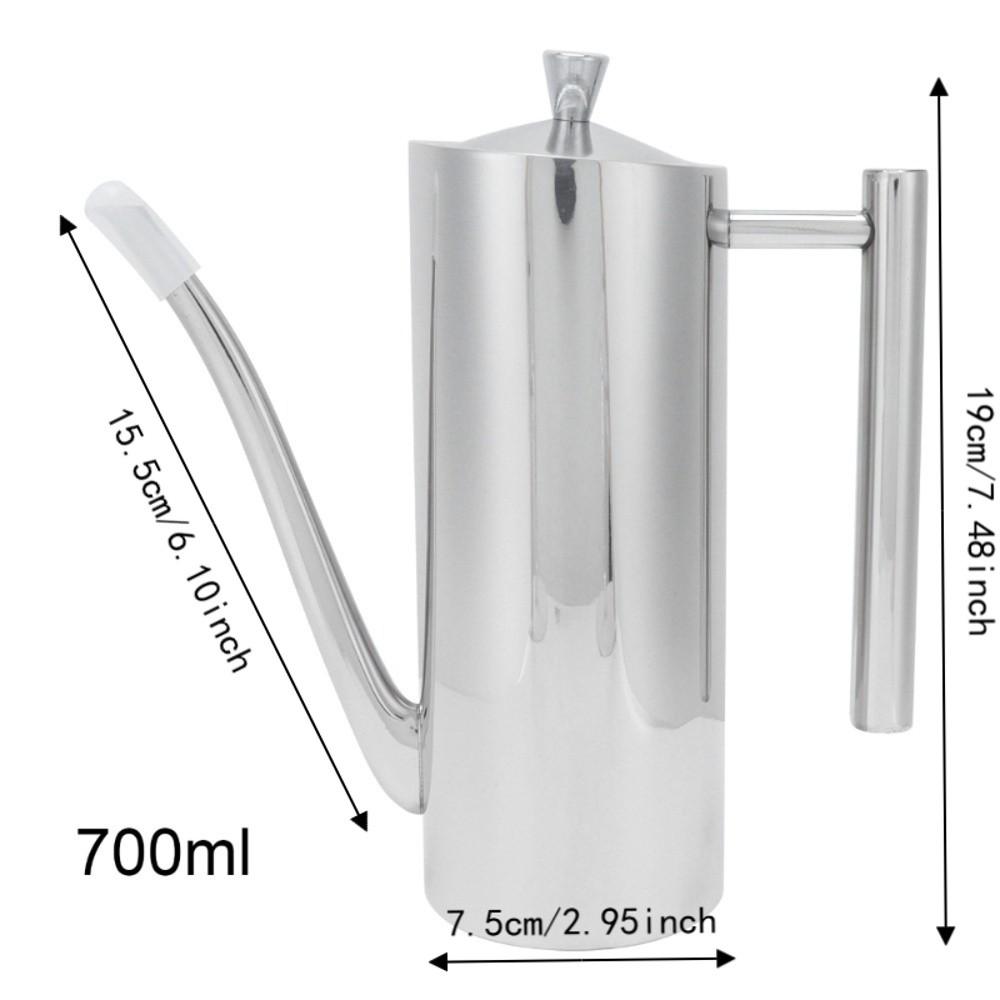 500ml/700ml Oil Control Kettle 304 Stainless Steel Olive Oil Bottle Condiment Storage