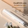 USB Mini Straightener & Curler: Dual-Use, Wireless, Portable Hair Tool for Outdoor Use
