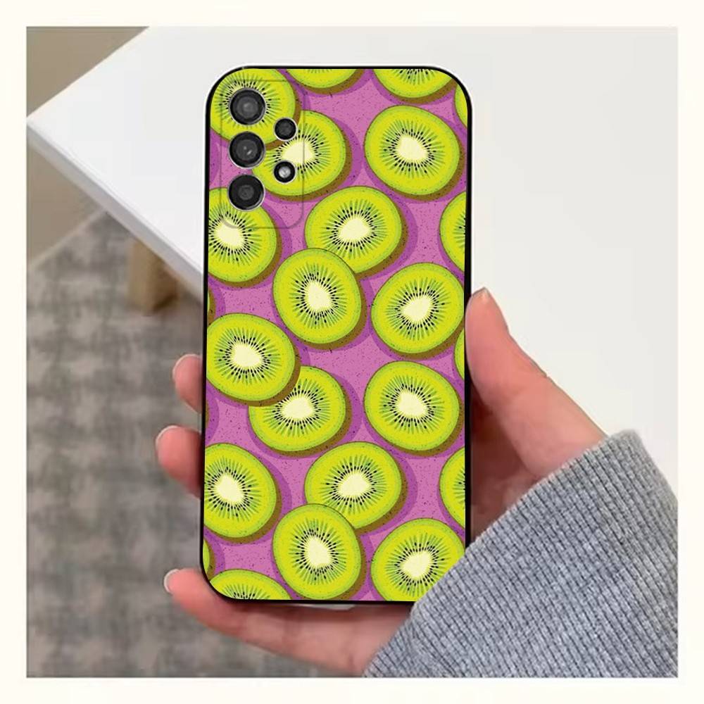 Fruit P-Painting Case For Samsung S10,Plus,S9,Ultra,S24,S21,S20,S23,FE,S22,S25,Lite,Soft Silicone Black