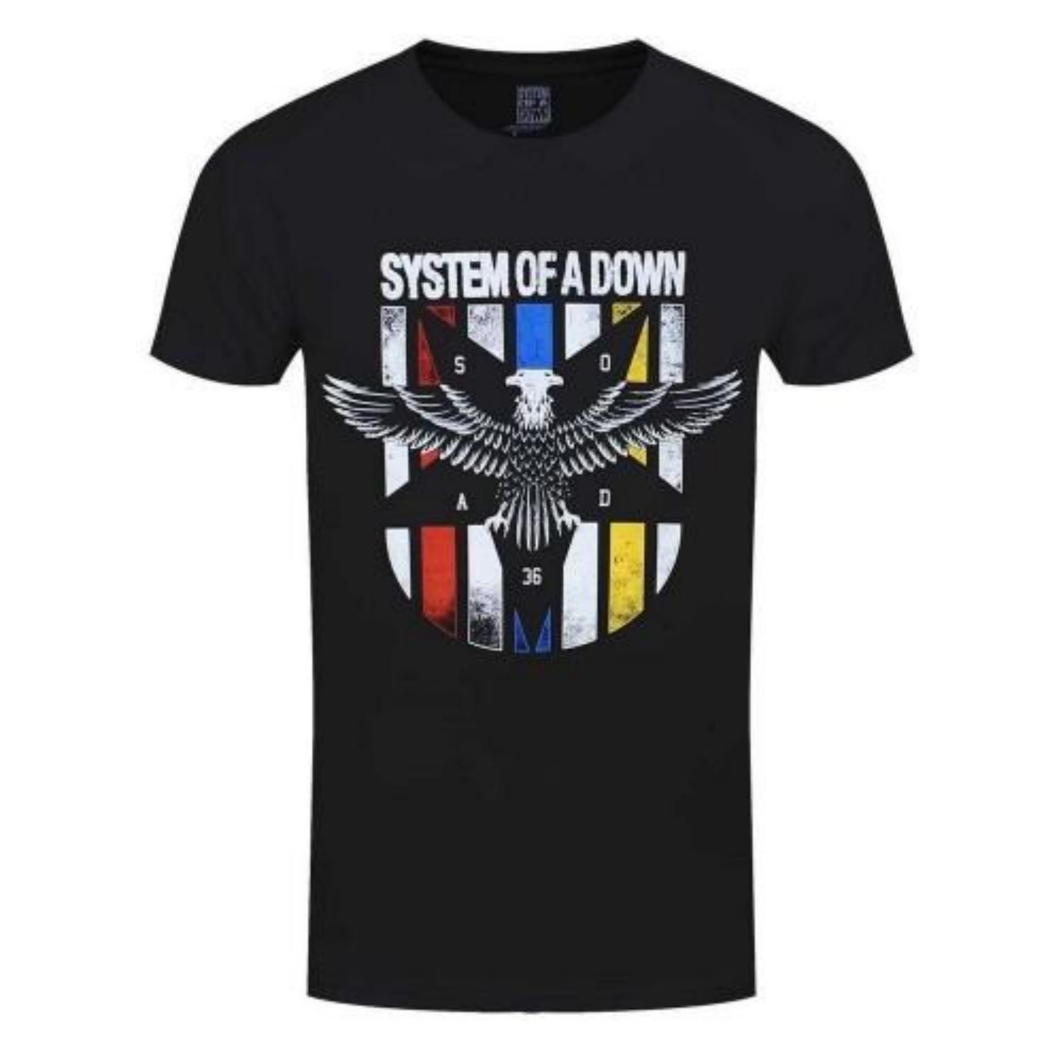 System Of A Down Unisex Adult Eagle Colors T-Shirt S