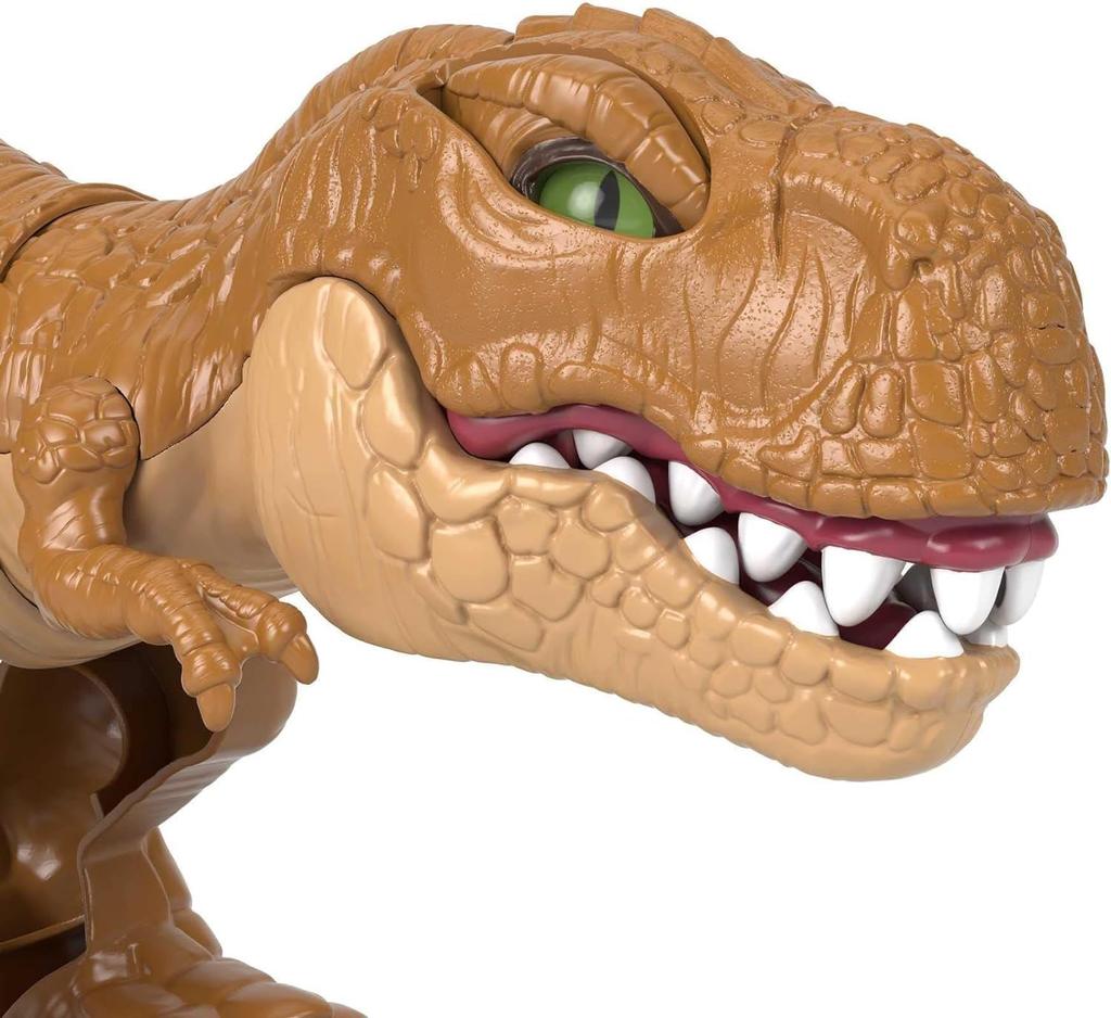 Fisher Price Imaginext Jurassic World WORLD New length years old and HFC04 Brown Medium T-Rex <JURASSIC Ruler> [Total approx. 36cm] [3 up]