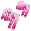 Children's Fashion Suit Skirt Round Neck Long Sleeve Top Pants