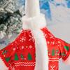 Christmas Goose Outfit Cute Porch Goose Clothes with Hat for 23" Goose Statue Outdoor Holiday Goose Costume for Patio Yard Lawn Decor