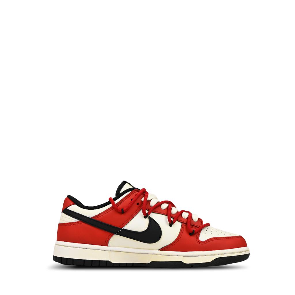 Nike Dunk Chicago Panda Slip Resistant Abrasion Resistant Low Top Skateboard Shoes Unisex Beige Yellow Red Black DD1391-100(Team276-)