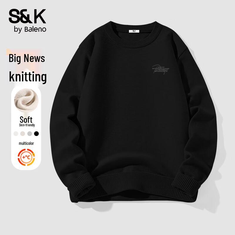 

Baleno S&K Series Men s Letter Pattern Crew Neck Sweater L