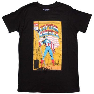Captain America Unisex Adult 50th Comic Cover T-Shirt