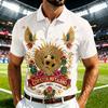 Men's Casual Short Sleeve Shirt with Mexico Print Quick Dry Lightweight Mesh Breathable for Summer Sports