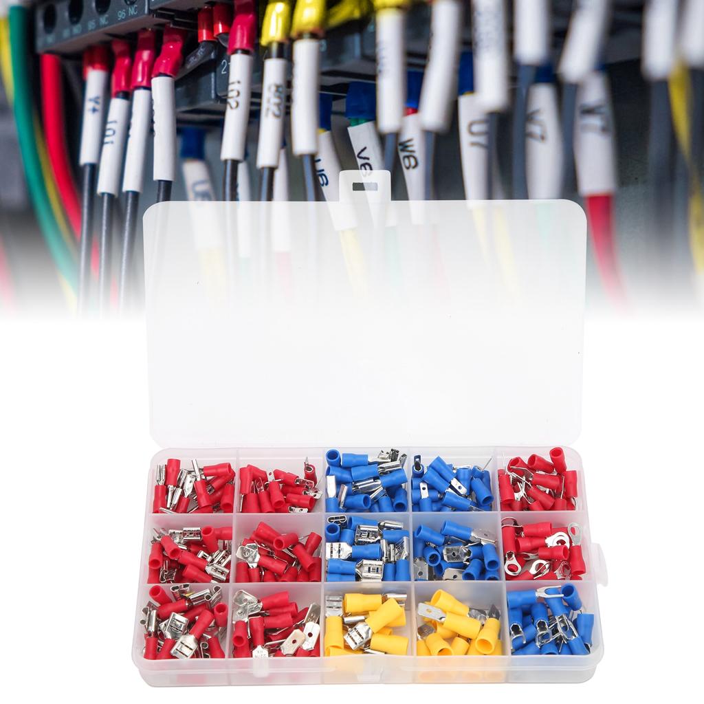280Pcs Insulated Crimping Terminal Set High Frequency Electrical Wiring Connector Boxed