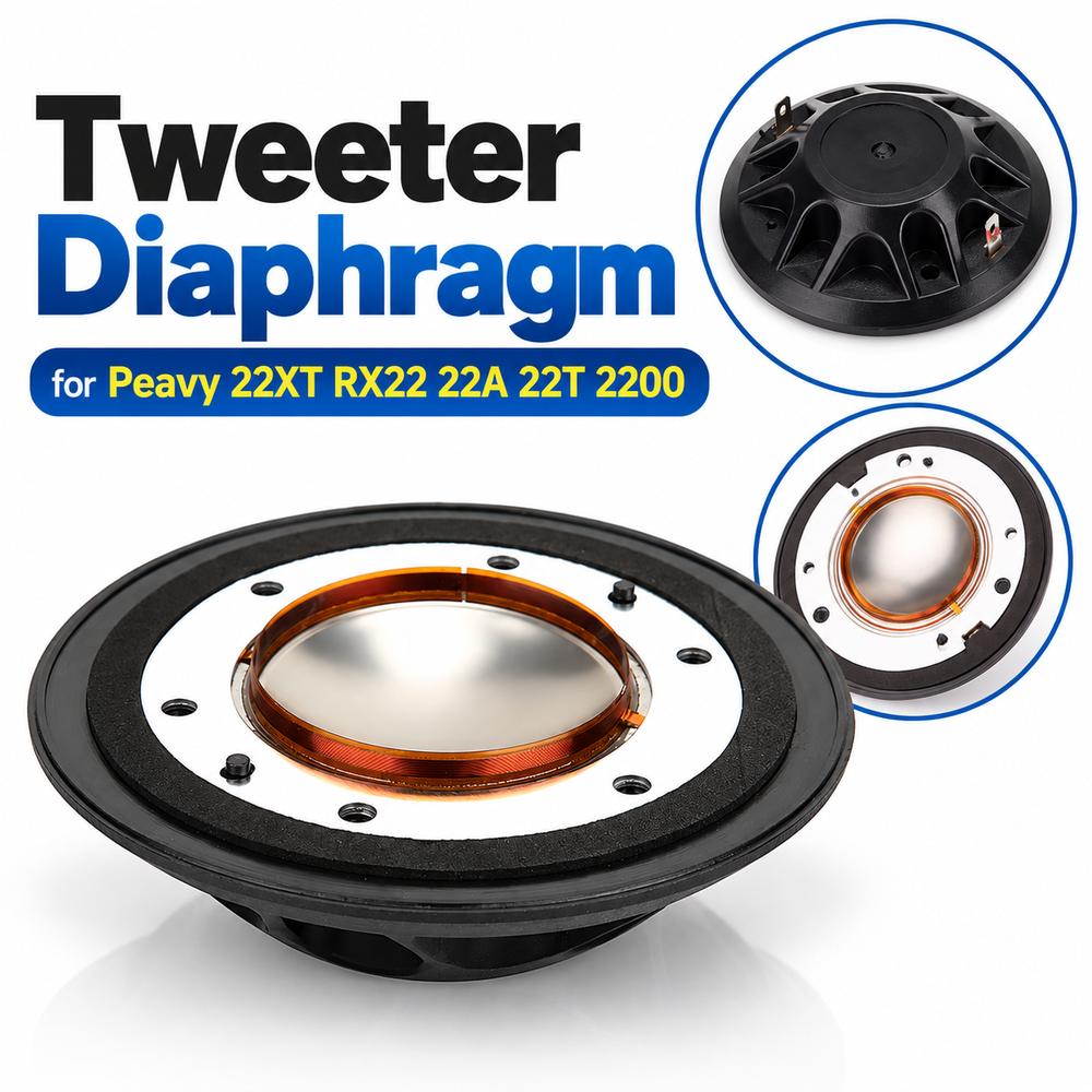 1Pcs 8 Ohm Speaker Diaphragm Titanium Dome Speaker Components for Peavy 22XT RX22 22A 22T 2200