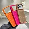 Luxury Hit Color Liquid Silicone Soft Phone Case For iPhone 17 Air 16 15 14 13 Pro Max Plus For MagSafe Charge Magnetic Cover