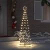 LED Christmas Tree with 390 Warm White LEDs 250 Cm Iron