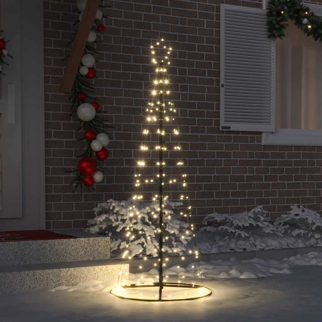 LED Christmas Tree with 390 Warm White LEDs 250 Cm Iron