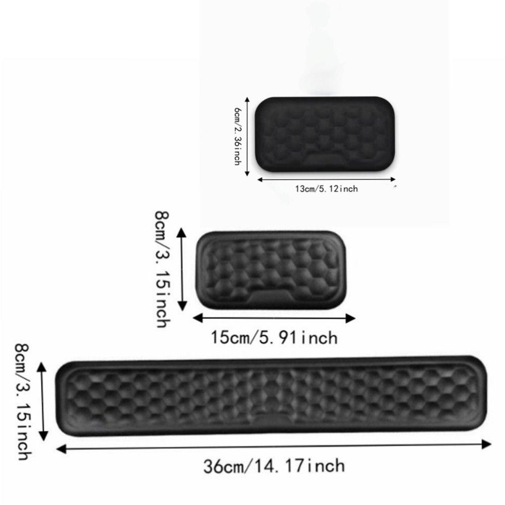 Desk Mat Foam Mouse Pad Ergonomic Design Comfortable Mouse Wrist Rest Non-Slip Base Relax Keyboard Wrist Rest Office
