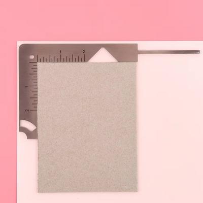 Stainless Steel Book Cover Positioning Ruler 5-in-1 Gauge Ruler Durable Marking Tool