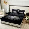 3PC Basketball Court Bed Sheet, Fitted Sheet*1+Pillowcases*2, Suitable For Bedrooms And Guest Rooms, Comfortable And Soft Fabric